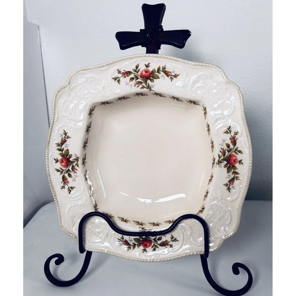 Rosenthal Selb Germany US Standard Design 10 Rosen Rim Soup‎ Bowl 9 1/2